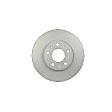 355122462 Front, Driver or Passenger Side Brake Disc, Plain Surface, Vented, 10 Lugs
