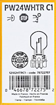 12182HTRC1 HiPerVision Signal Light PW24W, Sold individually