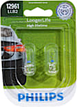 12961LLB2 LongerLife Miniature 12961LL Light Bulb - Twice the life of Standard Bulbs - Halogen, Direct Fit, Set of 2