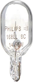 168LLB2 LongerLife Miniature 168LL Light Bulb - Twice the life of Standard Bulbs - Incandescent, Direct Fit, Set of 2