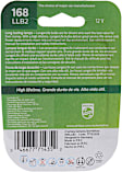 168LLB2 LongerLife Miniature 168LL Light Bulb - Twice the life of Standard Bulbs - Incandescent, Direct Fit, Set of 2