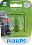 2017 Ram 1500 Tradesman 6 Cyl 3.6L - LongerLife Miniature 194LL Light Bulb - Twice the life of Standard Bulbs - Incandescent, Direct Fit, Set of 2