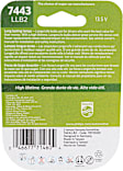 7443LLB2 LongerLife Miniature 7443LL Light Bulb - Twice the life of Standard Bulbs - Incandescent, Direct Fit, Set of 2
