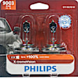 2011 Peterbilt 367 - Driver and Passenger Side 9003 Headlight Bulb, High and Low Beam, With Halogen Capsule Headlamps, High Beam and Low Beam, Set of 2, X-tremeVision Series