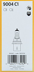 9004C1 Driver or Passenger Side Standard Series 9004 Headlight Bulb, High/Low Beam, Halogen (12V 45/65W), Sold individually