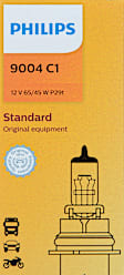 9004C1 Driver or Passenger Side Standard Series 9004 Headlight Bulb, High/Low Beam, Halogen (12V 45/65W), Sold individually