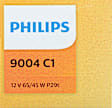 9004C1 Driver or Passenger Side Standard Series 9004 Headlight Bulb, High/Low Beam, Halogen (12V 45/65W), Sold individually