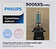 9006XSCVPS2 Driver or Passenger Side CrystalVision Platinum Series Halogen 9006XS Headlight Bulb, Low Beam, Brilliant White Light, Up to +60% Vision, Set of 2