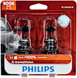 9008XVB2 Driver and Passenger Side X-tremeVision Series Halogen H13 (9008) Headlight Bulb, High Beam and Low Beam, +100% more Vision