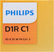 D1RC1 Driver or Passenger Side Standard Series HID D1R Headlight Bulb, Low Beam, Sold individually