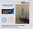 2009 Subaru Forester - Driver or Passenger Side H11 Headlight Bulb, With Halogen Capsule Headlamps, Low Beam, Set of 2, CrystalVision Platinum Series