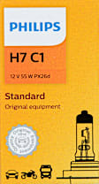 H7C1 Standard Series Halogen H7 Headlight Bulb, Low and High Beam, Sold individually