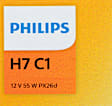 H7C1 Standard Series Halogen H7 Headlight Bulb, Low and High Beam, Sold individually