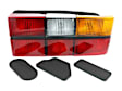 1372450 Passenger Side Halogen Tail Light, With bulb(s), Amber, Clear & Red Lens