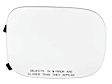 2012 Volvo XC90 - Mirror Glass Passenger Side, from chassis # 543308, No Blind Spot Feature, No Signal Light