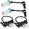 APABS1259 4x Front & Rear ABS Wheel Speed Sensor