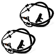 APABS1927 2 Pcs Front ABS Wheel Speed Sensor