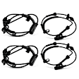 APABS2187 4 Pcs Front & Rear ABS Wheel Speed Sensor