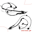 APABS2934 2 Pcs Front ABS Wheel Speed Sensor