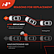 APABS3037 Front Passenger ABS Wheel Speed Sensor