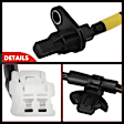 APABS3757 2 Pcs Rear Driver & Passenger ABS Wheel Speed Sensor