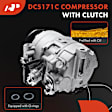 2016 Mercedes Benz E400 - A/C Compressor, Front, With Clutch, 6-Groove Pulley, 3.0L 6Cyl