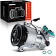 2012 BMW 320i - A/C Compressor, It Comes With CSE613 Compressor, With Clutch, 6-Groove Pulley, 2.0L 4Cyl