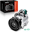 2007 Hyundai Tucson - A/C Compressor, With Clutch, 6-Groove Pulley, 2.7L 6Cyl