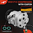APACC041 AC Compressor DCW17D with Clutch with 6-Groove Pulley
