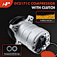 1991 Oldsmobile Toronado - A/C Compressor, With Clutch, 6-Groove Pulley, 3.8L 6Cyl