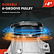 1996 Buick Skylark - A/C Compressor, V5 Compressor, Clutch and 6-Groove Pulley included, With Clutch, 6-Groove Pulley, 3.1L 6Cyl