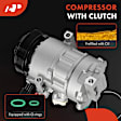 APACC1009PG AC Compressor with 6-Groove Pulley HV14