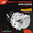 APACC142 AC Compressor with Clutch with 5-Groove Pulley