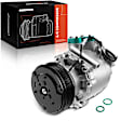 2001 Honda Civic - A/C Compressor, With Clutch, 6-Groove Pulley, 1.7L 4Cyl