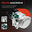 2006 Hyundai Tucson - A/C Compressor, Comes With 10PA15C Compressor and Clutch, With Clutch, 4-Groove Pulley, 2.0L 4Cyl