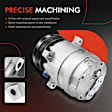 APACC232 AC Compressor with Clutch with 6-Groove Pulley