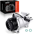 2009 Volkswagen Routan - A/C Compressor, With Clutch, 6-Groove Pulley, 3.8L 6Cyl