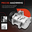 APACC242 AC Compressor with Clutch with 7-Groove Pulley