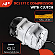 APACC251 AC Compressor with Clutch with 6-Groove Pulley