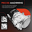 APACC296 AC Compressor with Clutch with 4-Groove Pulley