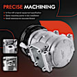 APACC312 AC Compressor with Clutch with 4-Groove Pulley