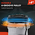 APACC323 AC Compressor with Clutch with 6-Groove Pulley