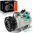 2006 Kia Sedona - A/C Compressor, With HS20 Compressor, With Clutch, 6-Groove Pulley, 3.8L 6Cyl