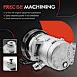 2010 Mercury Milan - A/C Compressor, With Clutch, 6-Groove Pulley, 2.5L 4Cyl