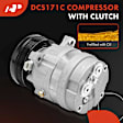 APACC436 AC Compressor with Clutch with 6-Groove Pulley