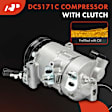 APACC451 AC Compressor with Clutch with 4-Groove Pulley