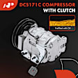 APACC468 AC Compressor with Clutch with 1-Groove Pulley
