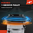 APACC468 AC Compressor with Clutch with 1-Groove Pulley