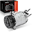 APACC474 AC Compressor with Clutch with 6-Groove Pulley