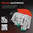 APACC499 AC Compressor with Clutch with 6-Groove Pulley